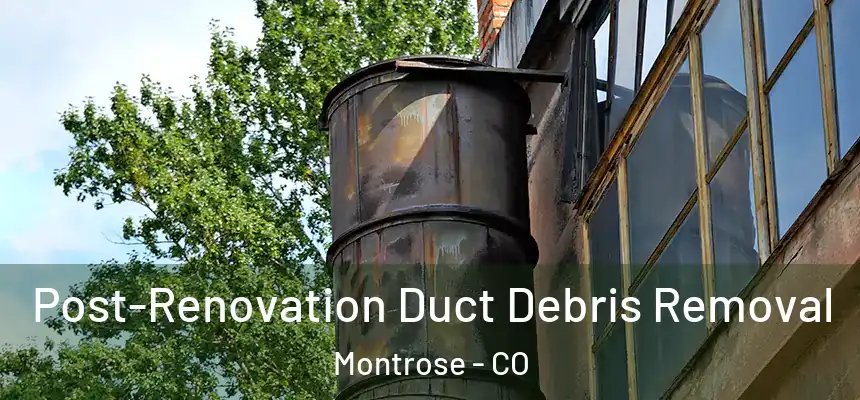 Post-Renovation Duct Debris Removal Montrose - CO